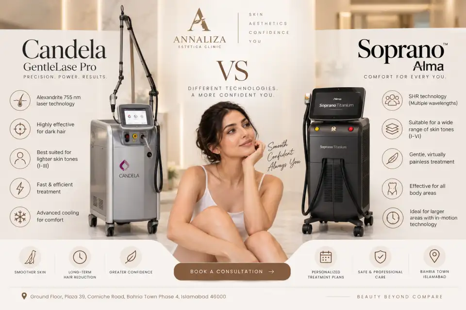 Candela vs Soprano Laser Hair Removal in Islamabad | Guide